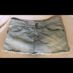 Denim mini skirt size 5